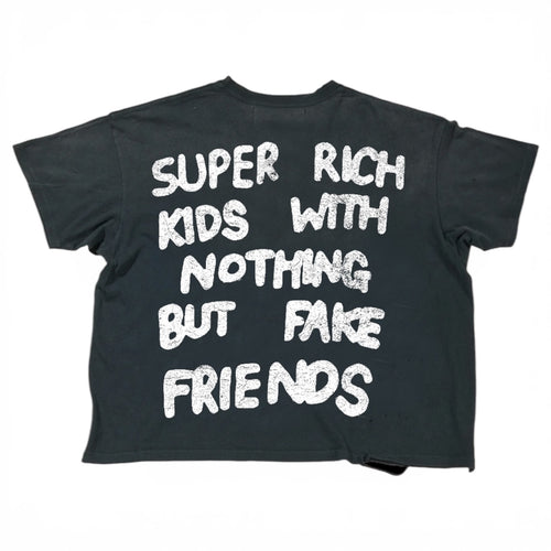 "HALFWAY ADDICTED" FADED BLACK